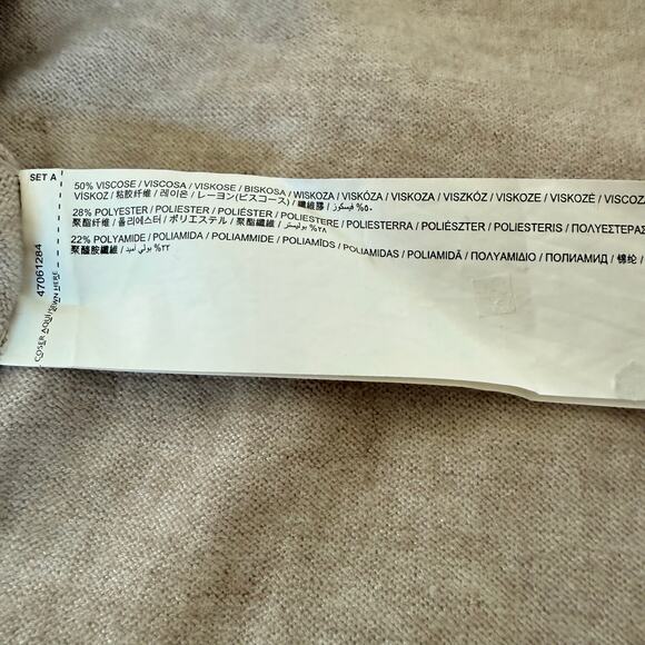 MNG Mango Mock Neck Slouchy Knit Long Sleeve Sweater Oversized Size Small - Picture 9 of 12